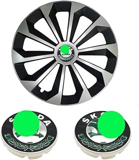 KaberMisr 2020 KaberMisr 2020 Wheel Center Hub Cover Set of 2 Car Tire Rim Cover Trim Cover for Front or Rear Wheel Center Hubs. (A5/A4, Rim 15, 5.6cm)