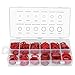 Niady Vulkanfiber Dichtung Vulkanfiber Papier Dichtung 600pcs Red Vulkanfiber-Washer Dichtung Runde Isolierung Papier Red Steel Papier Sortiment Kits