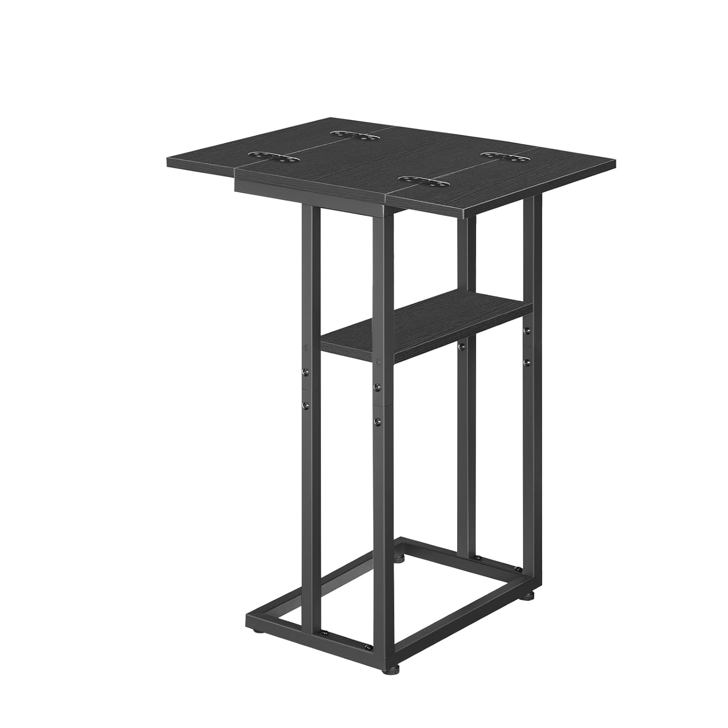 HOOBRO C Shaped Side Table End Table for Sofa Couch Table Slide Under C Table for Small Space