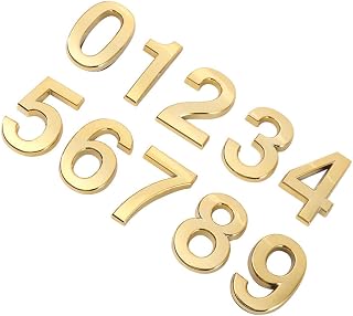 Angoily 10pcs digital sign mailbox flag decorative house numbers Room Gate Number the sign signage letter 3d
