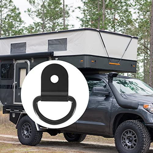 Waziaqoc 15Pcs Tie Downs, Black D Ring Tie Downs Anchor For Rv Car Truck Boat Trailer Cargo #TOP4