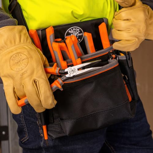 Klein Tools 2038RINS Pliers, Electrician's Insulated Long Nose Side-Cutting Pliers, 1000V Rated, Induction Hardened Knives, 8-Inch - Image 3