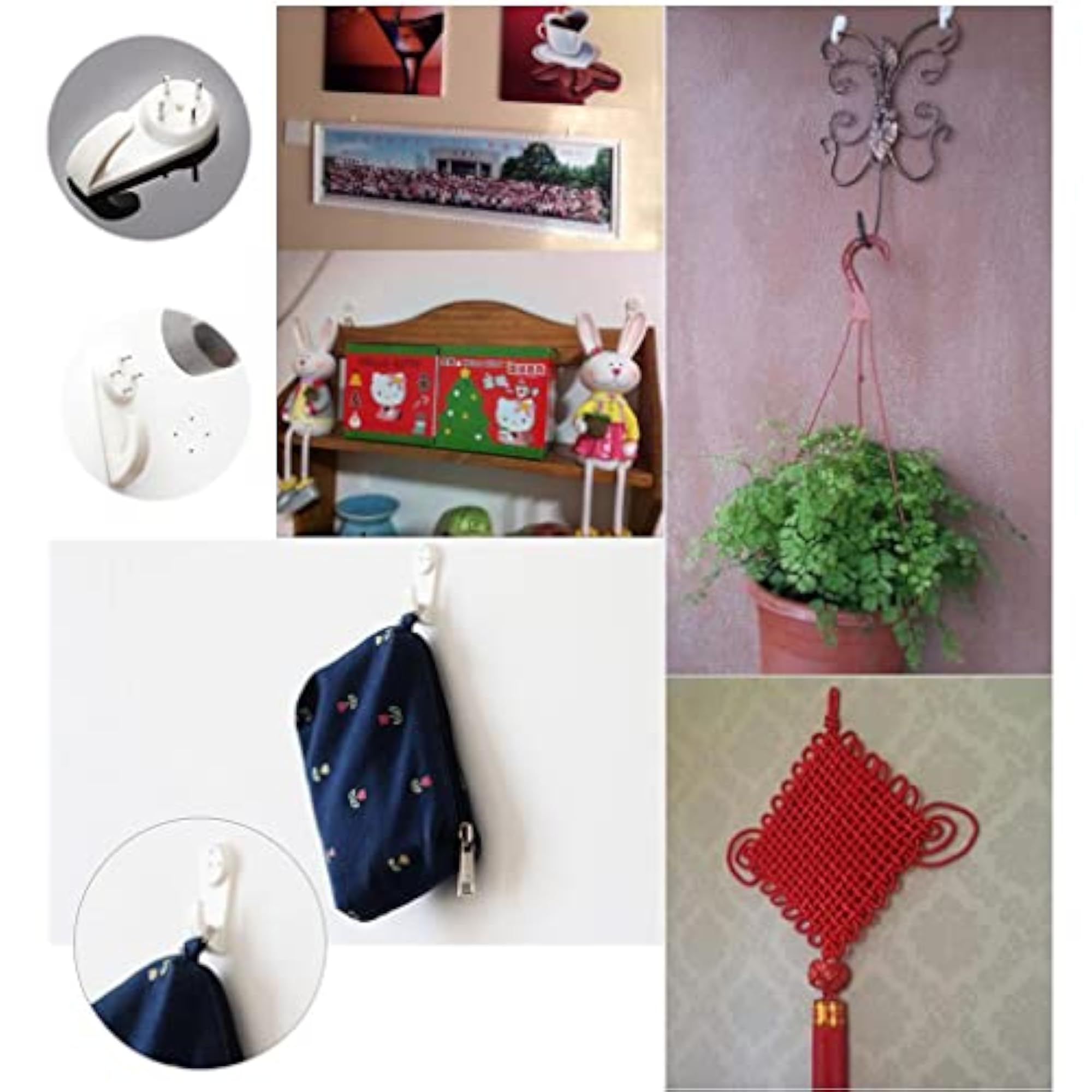 40 Pieces Assorted Picture Frame Hooks, Wall Hangers