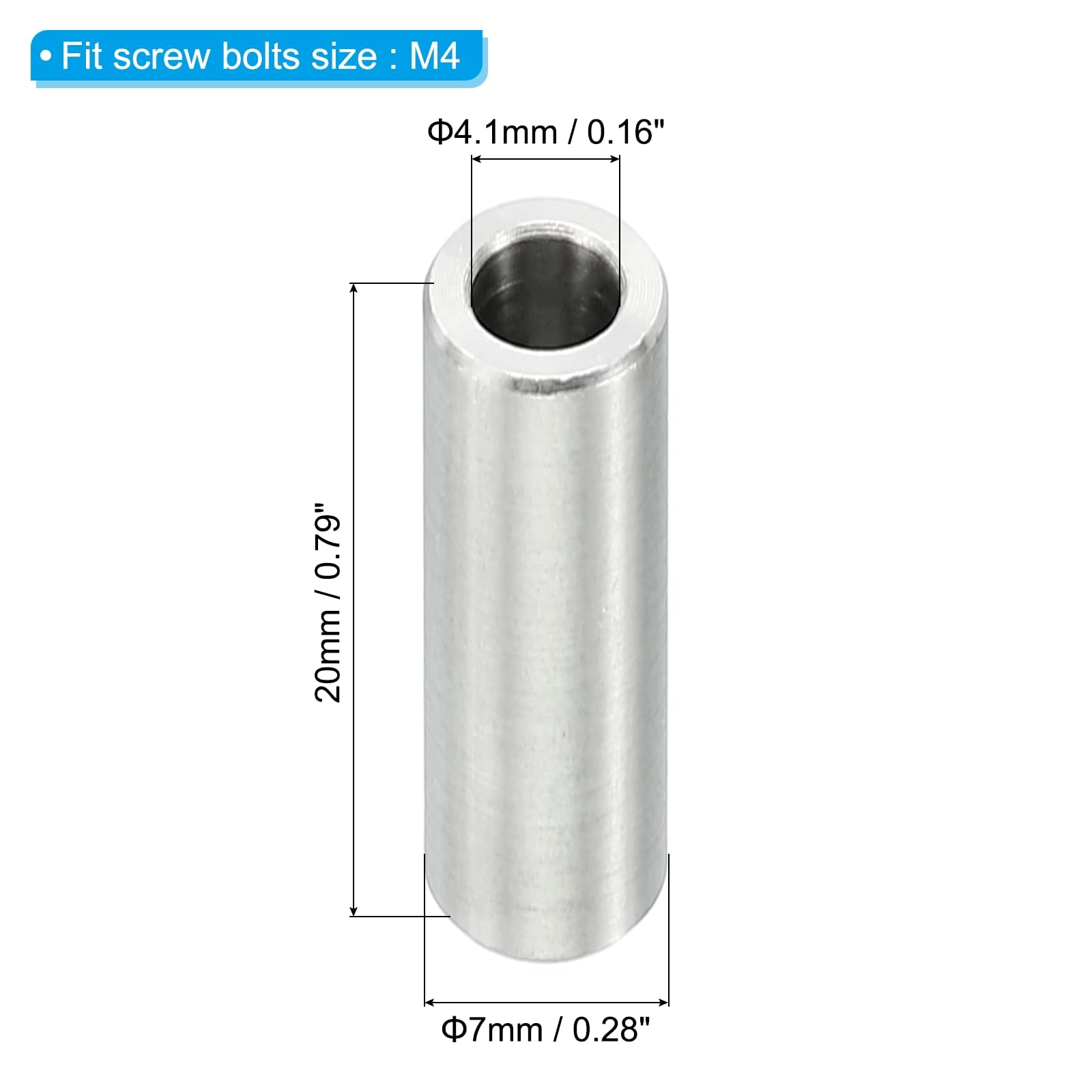 PATIKIL M4 Stainless Steel Spacers - Image 2