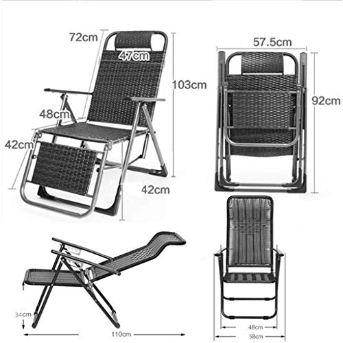 Chaise longue d'extérieur pour soulager le dos avec assise zéro gravité - 3