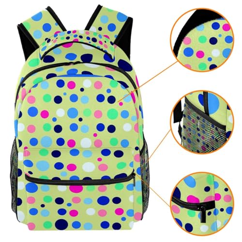 Sac à dos d'école et voyage multicolore pour filles et garçons - 3