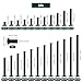 M6-1.0 x 60mm Flat Head Binding Screws with M6 x 15mm Binding Nuts Set 10 Sets, 18-8 (304) Stainless Steel, Black Coated, Fayeploo (with Hex Wrench)