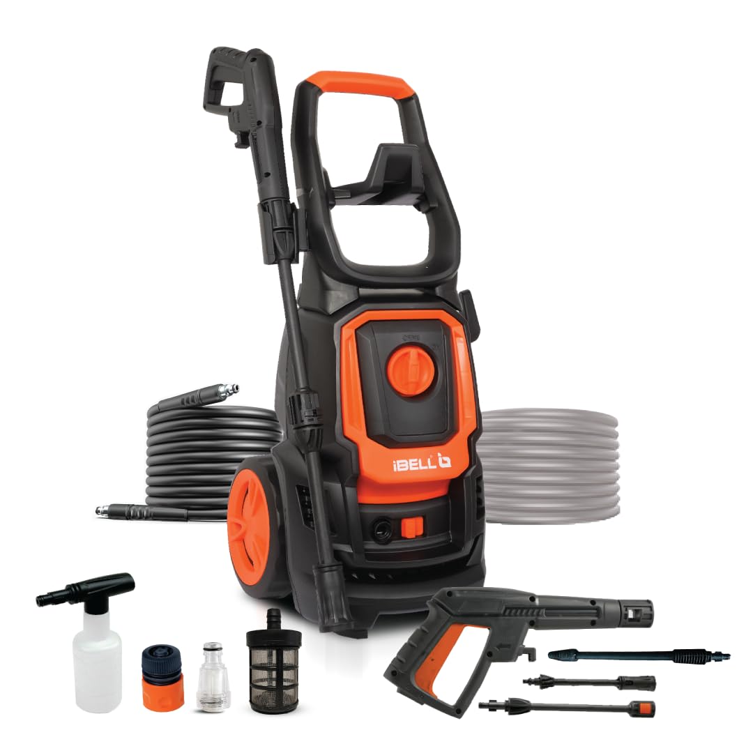 IBELL Wind60 Induction Motor High Pressure Washer, 1700 Watts Motor, 130 Bars, 7.5 L/Min Flow Rate, 5 Meters Outlet Hose, for Car, Bike and Home Cleaning Purpose Turbo Nozzle (Premium Edition) (B0BJTSXLFV) Amazon Price History, Amazon Price Tracker