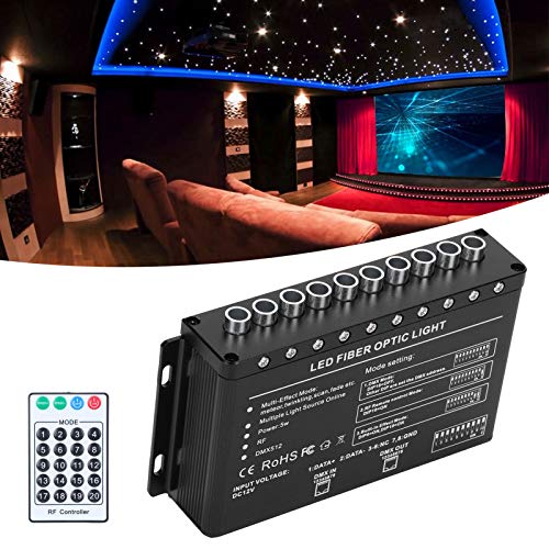 Lámpara de techo LED de fibra óptica 5W con 10 orificios AC86-265V de bajo consumo 3