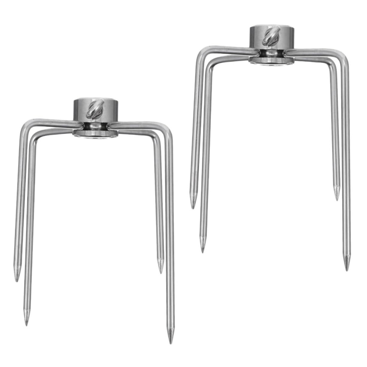 Levemolo Grill Rotisserie Meat Forks 2-Pack Durable Iron Barbecue - for Outdoor Cooking