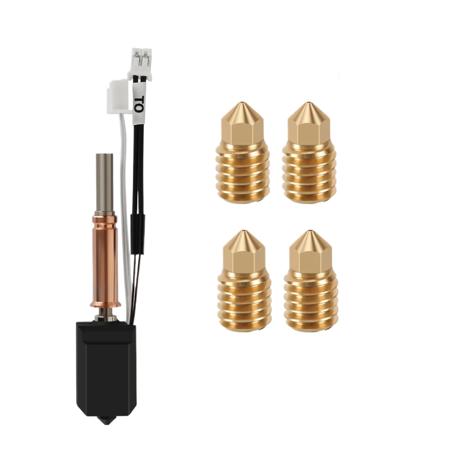 1 pcs Hotend-Kit 24V 60W Düse aus gehärtetem Stahl aus Messing | für 3D-Drucker; Typ: Hotend(3; Hotend-B2468)