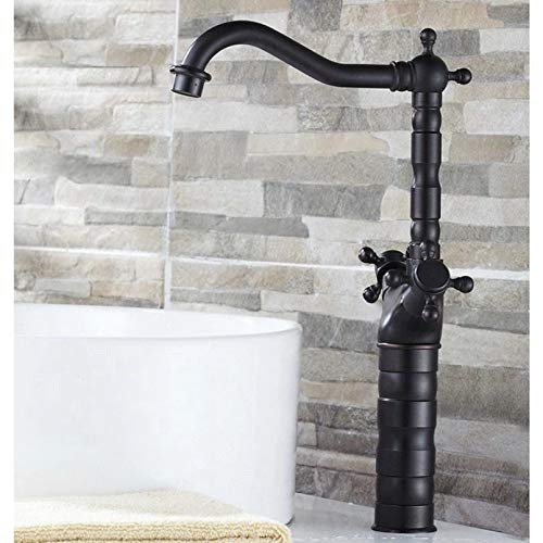 Robinet pivotant bronze antique noir pour évier de cuisine et vasque - 3
