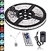 Produktbild BOHAO RGB 5050 led strip 12V3A Netzteil IP65 Waterproof LED Strip Licht Streifen 5m Band Leiste mit 150 LEDs (SMD 5050) inkl+44Key Controller & Fernbedienung. (5M Waterproof LED light)