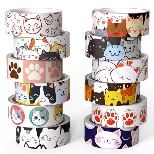 Ruban adhésif Washi patte de chat pour scrapbooking et journal intime créatif