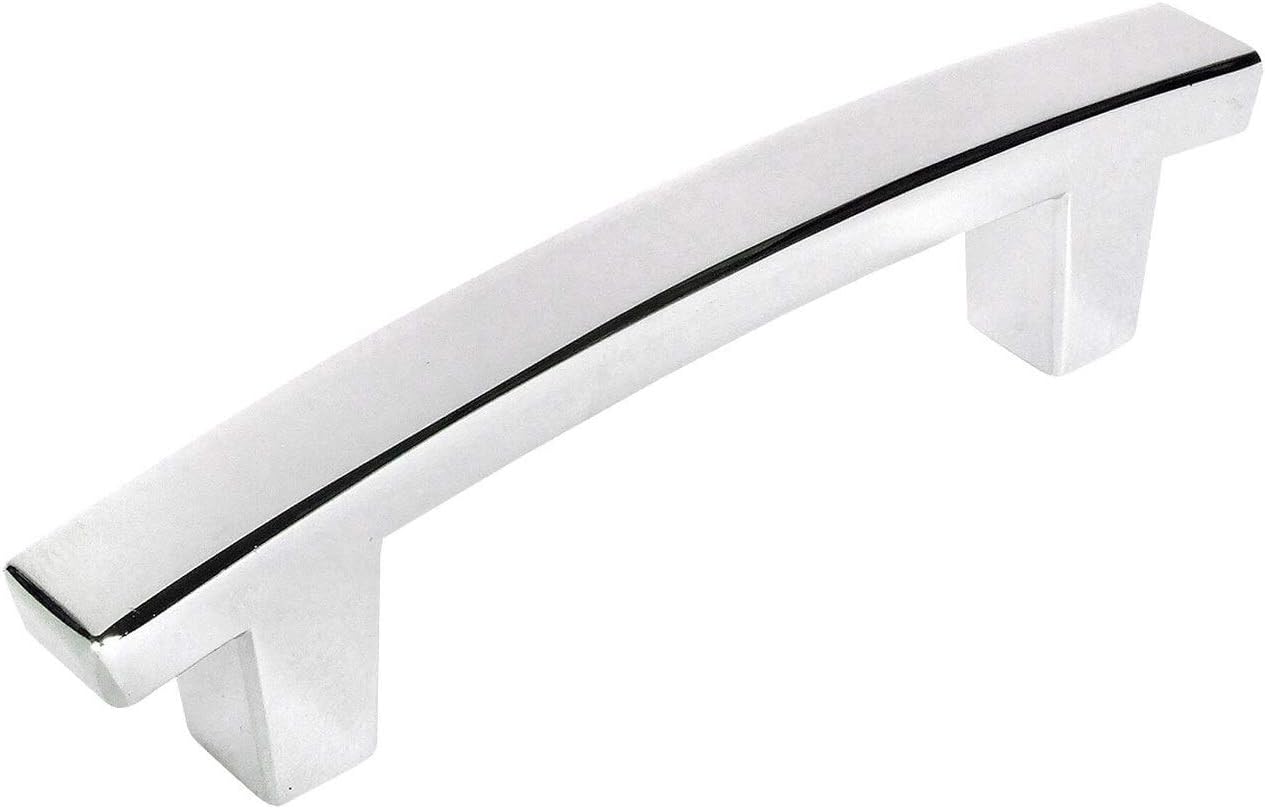 25 Pack - Cosmas 5235CH Polished Chrome Contemporary Cabinet Hardware Handle Pull - 3" Inch (76mm) Hole Centers