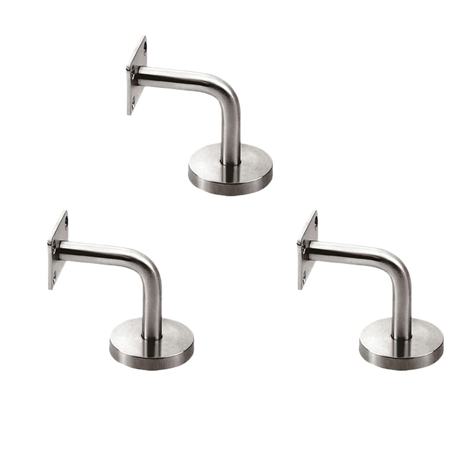 VAYEODEYU Stainless Steel Handrail Brackets 10 pcs Wall Mounted for Stair