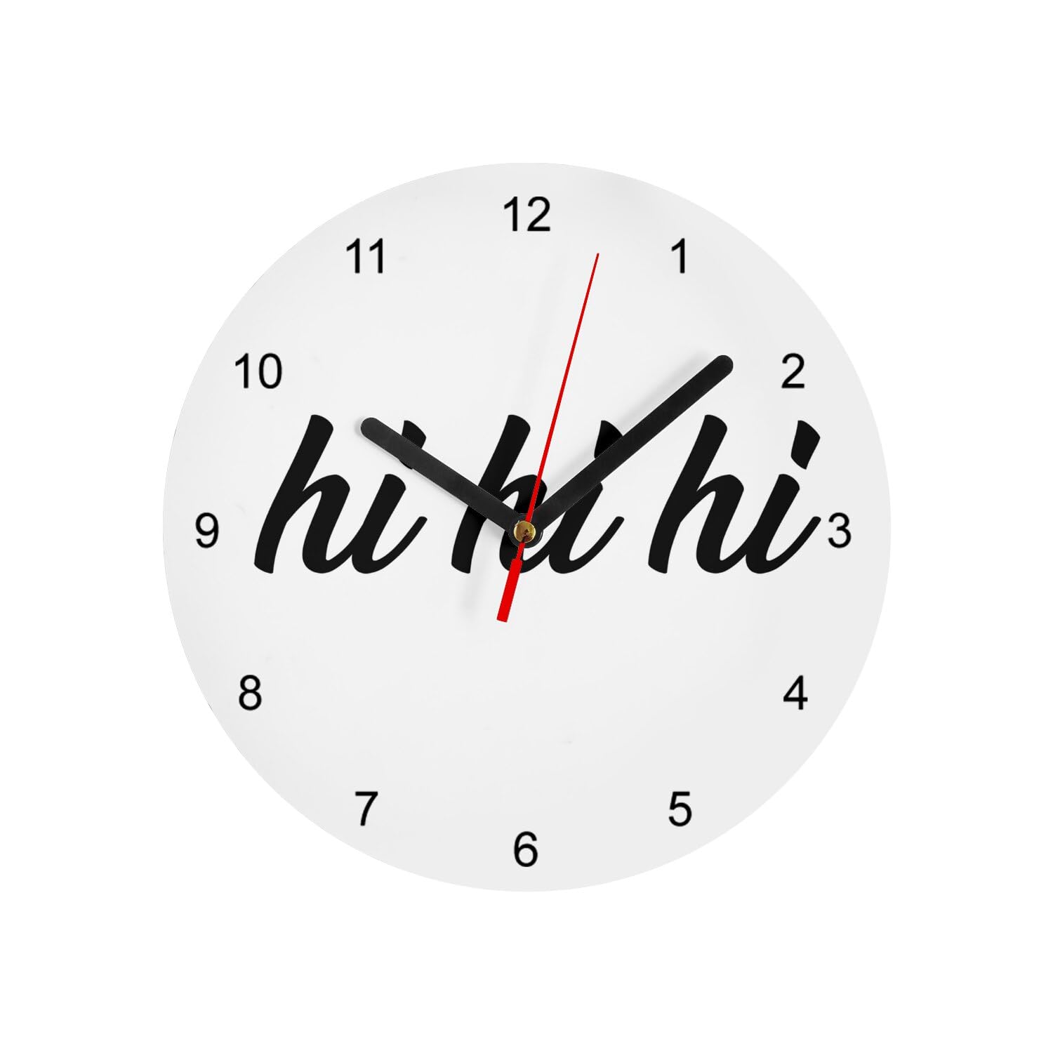 Horloge murale en verre blanc 20 cm Fabulous style mignon pour chambre bébé