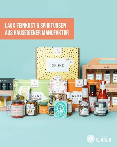 LAUX Spirituosen Geschenkset – 5x40ml edle Sorten in Probiergröße – Feinkost-Präsent für Genießer & Liebhaber hochwertiger Spirituosen