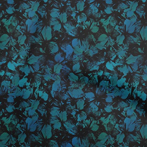 oneOone Cotton Poplin Black Fabric Abstract Sewing Craft Projects Fabric Prints By Yard 56 Inch Wide-67