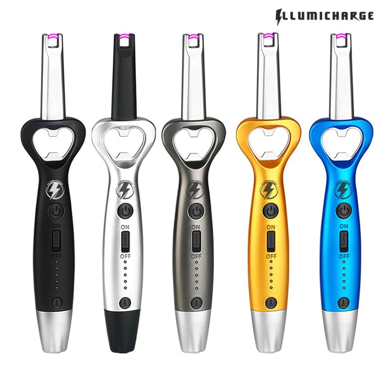 Encendedor eléctrico recargable con abridor y linterna LED miniatura 5