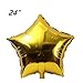 ZOOYOO 24pcs Star Shape Foil Mylar Balloons,24 Inch Pentagram Balloon Birthday Party & Wedding Decoration (Gold)