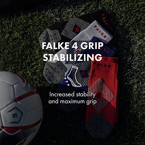Falke Unisex 4 Grip Stabilizing Athletic Socks, Mid Calf, Compression Sock, Light Weight, Breathable Quick Dry, Nylon, Black (Black 3019), 9-10, 1 Pair #TOP3