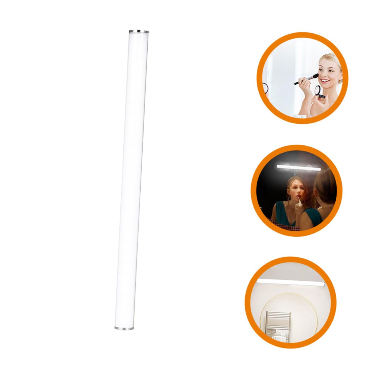 IMIKEYA Barra de Luz LED Recargable para Espejo con Ventosa Iluminación Moderna para Baño Compatible con Espejos de Luz y Fácil de Instalar para Maquillaje y Tocador