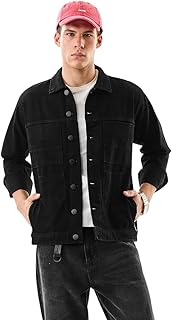 SNITCH Men Casual Jacket | Regular Fit Full Sleeve Point Collar Solid Design | Durable Cotton Blend &amp; Twill Weave For Ever