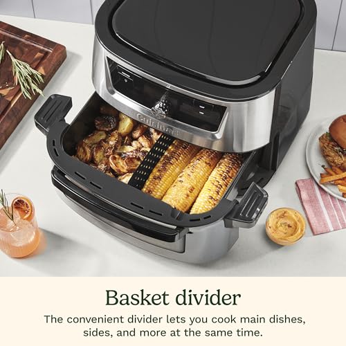 Cuisinart Air Fryer, 9-Quart Basket Stainless Steel Fryer Oven with 6 Presets to Roast, Bake, Broil, Air Fry, Dehydrate and Keep Warm, Dishwasher-Safe Parts, Quick & Easy Meals, AIRX-221, Black - Image 5