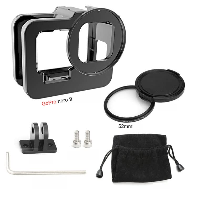Carcasa de aluminio para GoPro Hero9 negra GP512 2