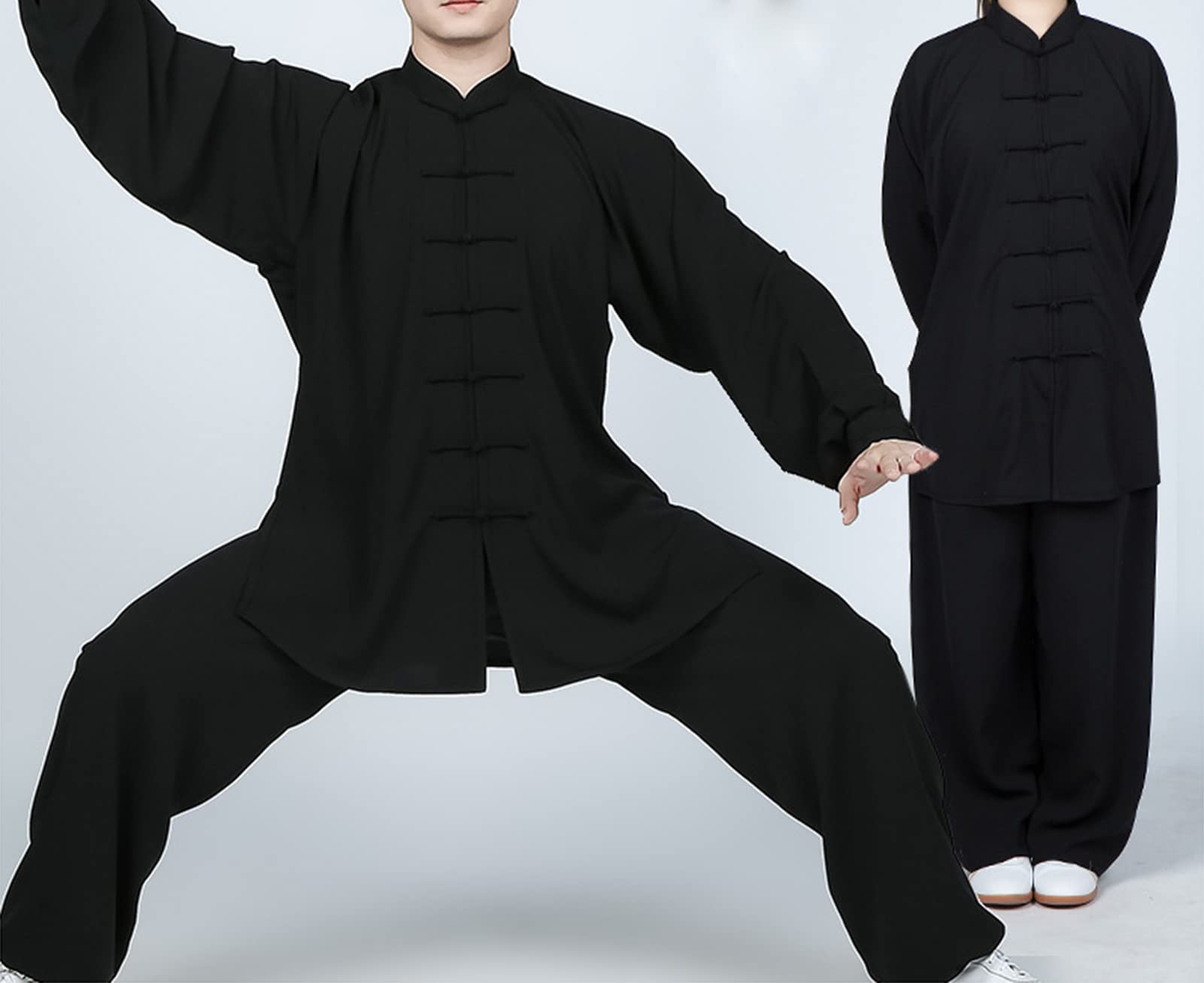 Tai Chi Abbigliamento Unisex Kung Fu E Arti Marziali Uniforme Maniche Lunghe Cotone E Lino Abbigliamento per Meditazione Qigong E Wing Chun
