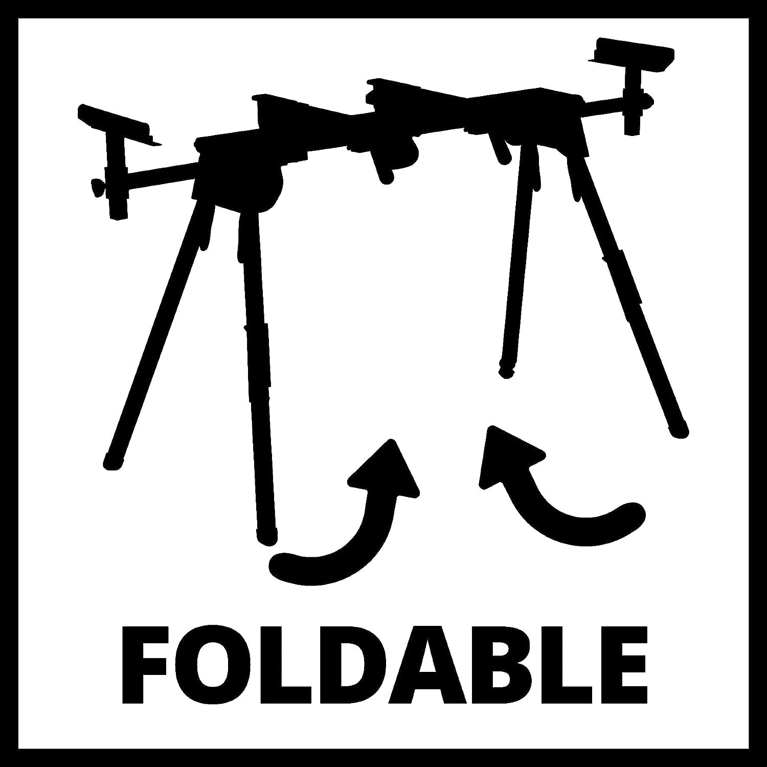 Einhell Piètement stationnaire MSS 1608 (piètement pour scies à onglet, réglable en hauteur, supports extensibles avec roulettes, repliable pour un faible encombrement)