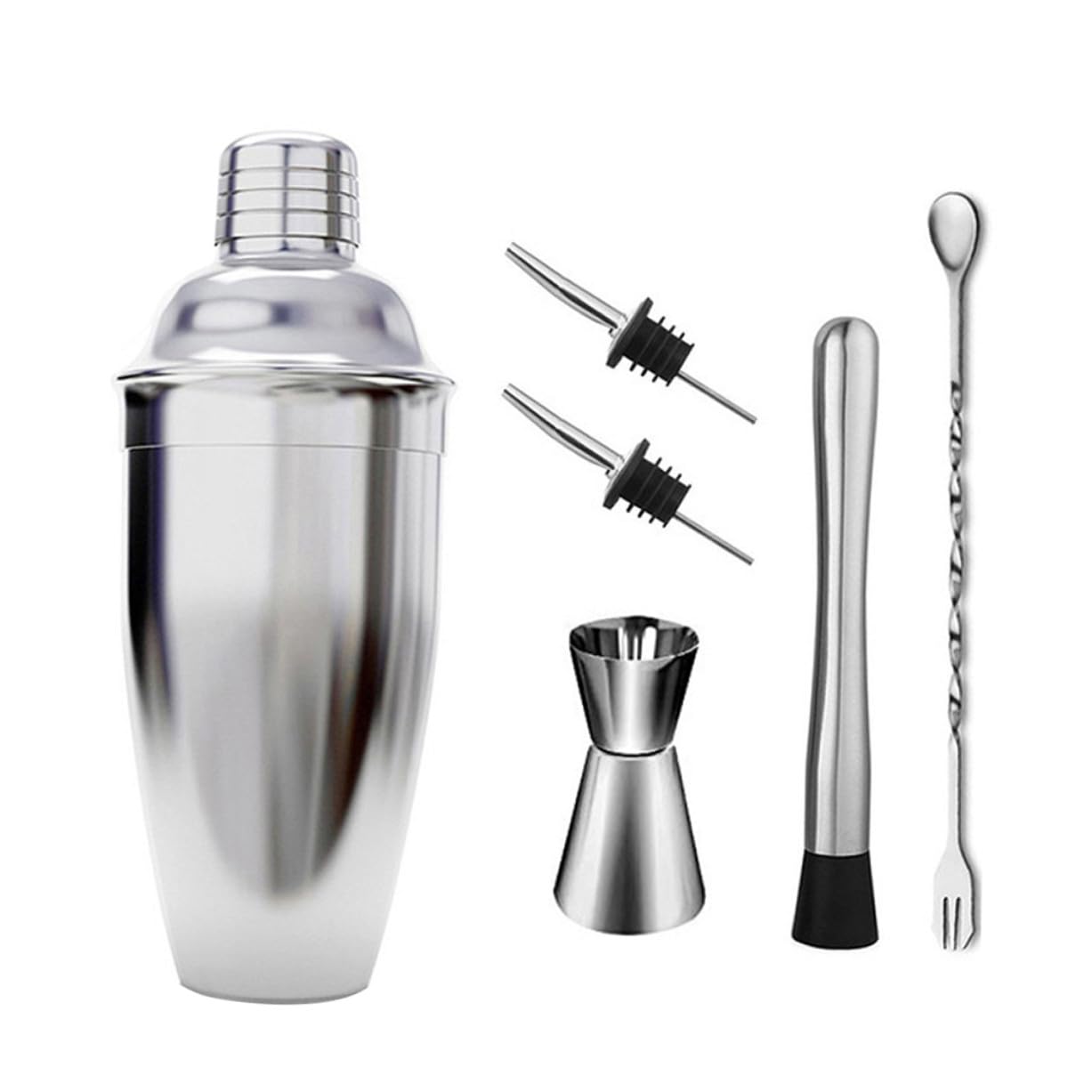 Kit shaker cocktail en inox pour animer vos soirées entre amis