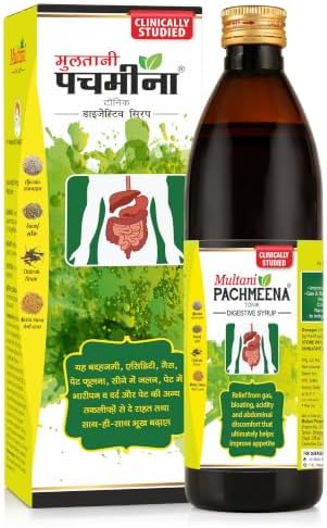 Multani Pachmeena Tonik Digestive Syrup |Ayurvedic Products For Better Digestion | Relief From Gas, Bloating, Abdominal Discomfort | Improves Appetite 100% Natural & Ayurvedic | 300 Ml