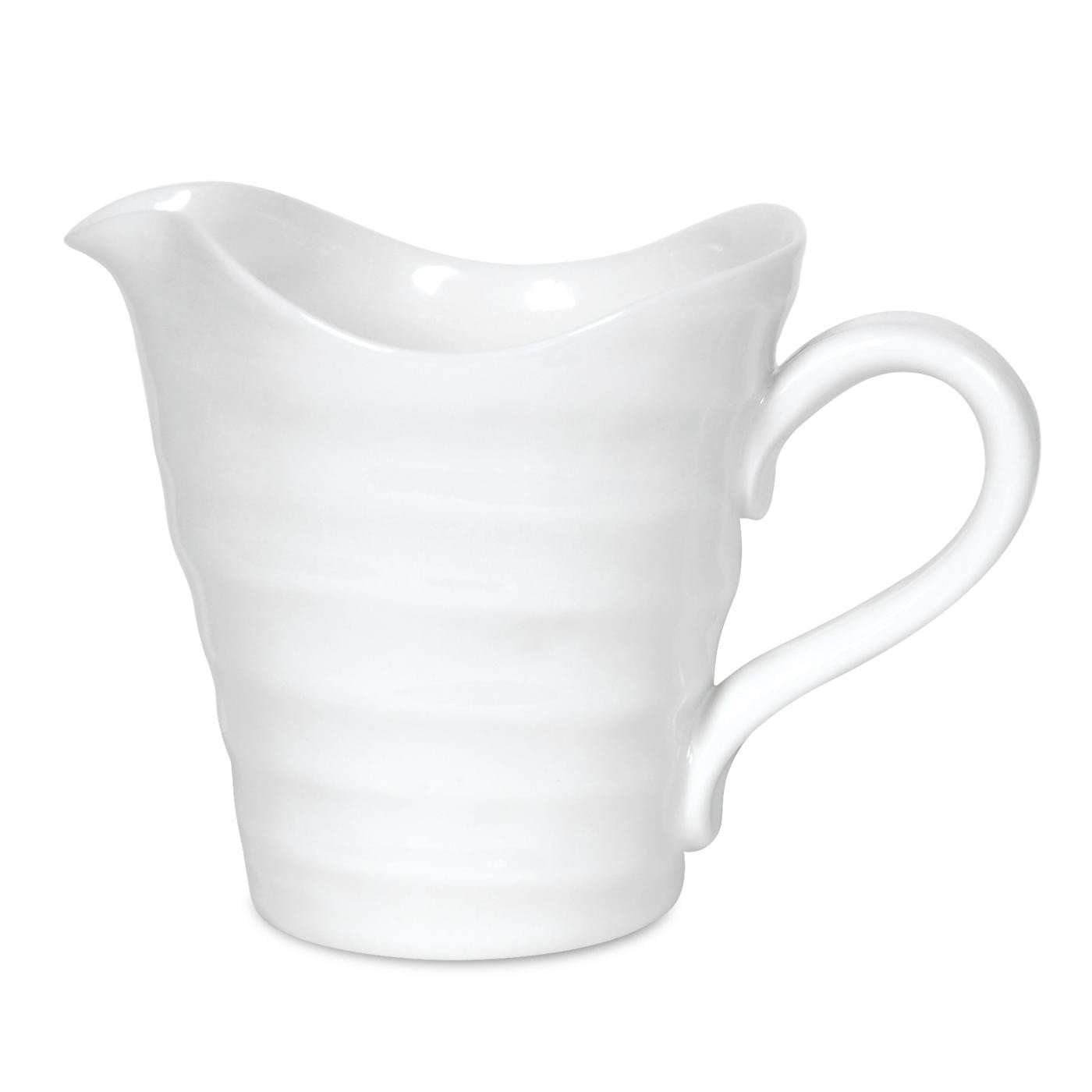 Sophie Conran White Small Pitcher with Handle | 8 Oz Creamer Pitcher for Coffee and Milk | Made from Fine Porcelain | Dishwasher and Microwave, Freezer & Oven Safe