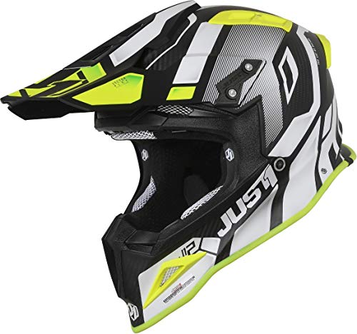 Just 1 Casco J12 Pro Vector White-Yellow Fluoro-Carbon 56-S