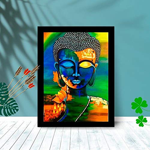 Quadro decorativo paisagem brasileira com moldura e vidro