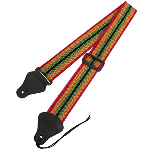 TIGER STP2-RB Sangle de guitare en nylon pour guitares acoustiques, classiques, électriques et basses – Design Reggae - Les Beatles, Paul McCartney, John Lennon, RIngo Starr, George Harrison TIGER STP2-RB Sangle de guitare en nylon pour guitares acoustiques, classiques, électriques et basses - Design Reggae – Image 3