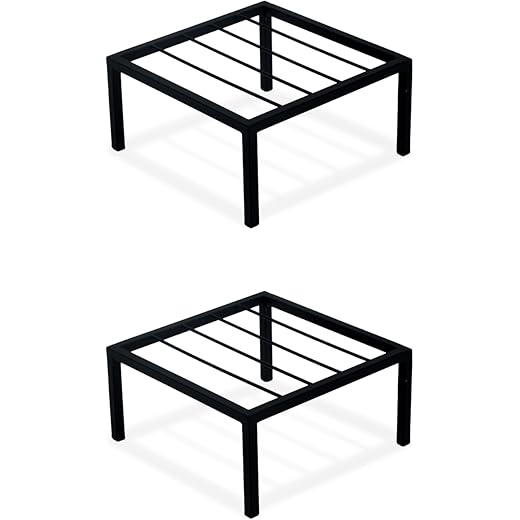 BonKaso Metal Plant Stand Pack of 2 7cm 7 cm