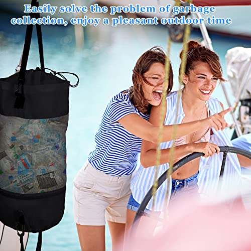 Gersoniel Boat Trash Bag Garbage Can Collapsible Mesh Trash Container - image 2
