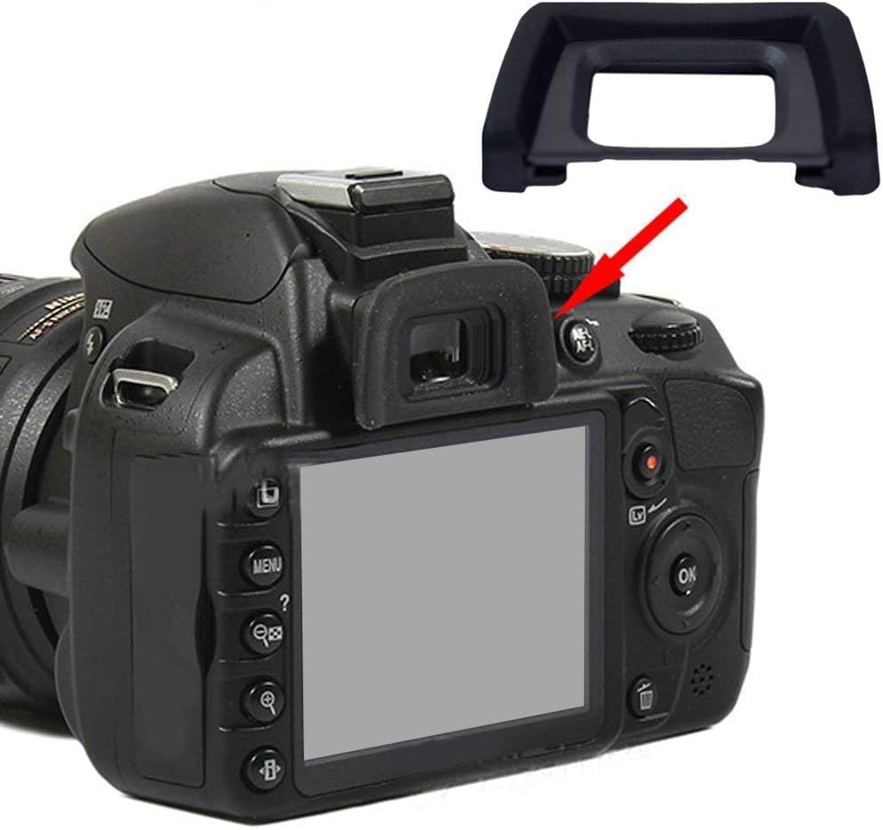 Image of MOSTOS - DK-24 Camera Eyepiece Eyecup Viewfinder for Nikon D5000 D5100 D3000 D3100 Camera