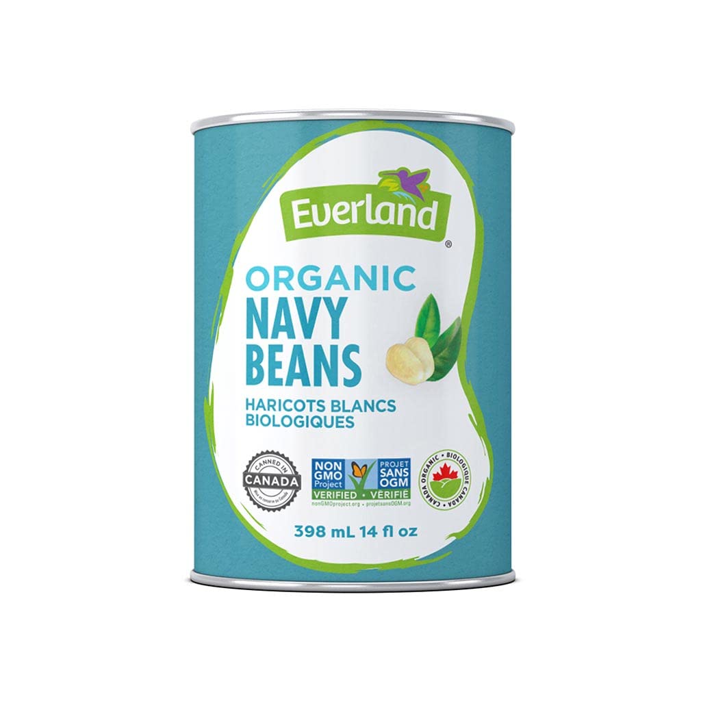 Everland's Organic Navy Canned Beans, NON GMO, BPA Free