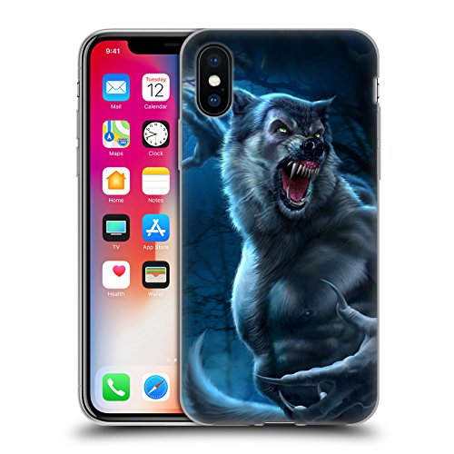 Head Case Designs Officially Licensed Tom Wood Werewolf Horror Soft Gel Case Compatible With Apple Iphone X/Iphone Xs #TOP13