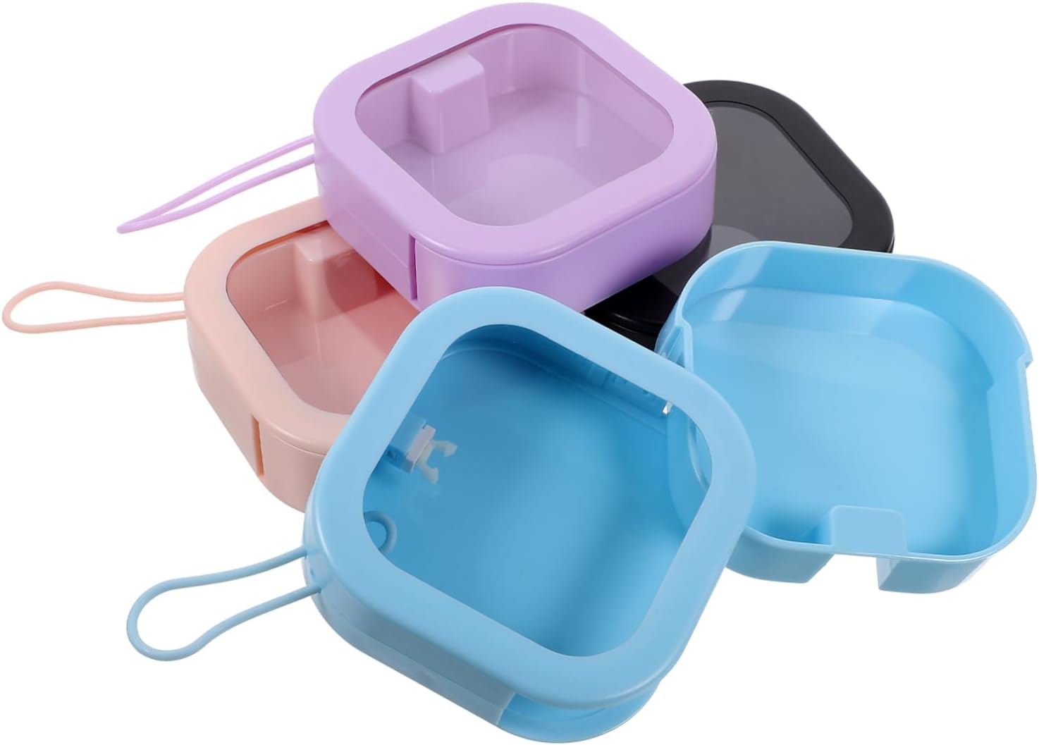 FRCOLOR 4pcs Jewelry Case for Girls Portable Jewelry Holder Travel Box for Hair Accessories