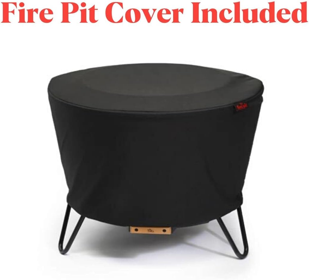 TIKI Brand 25 Inch Stainless Steel Low Smoke Fire Pit - Includes Free Wood Pack and Cloth Cover!! : Patio, Lawn & Garden