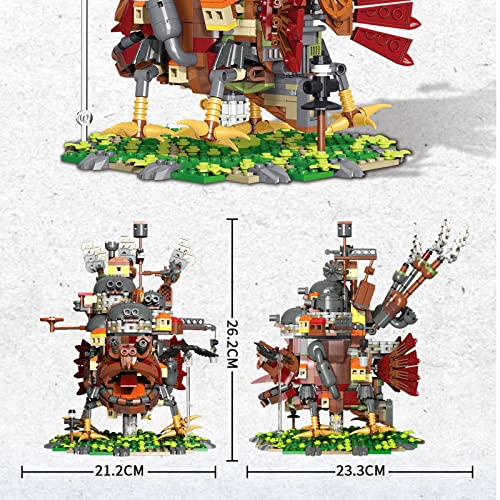 Modular Haus Bausteine Architektur Modell, 1245 Teile Bewegendes Schloss Modular Building Haus, Kompatibel mit Howls… – Bild 8