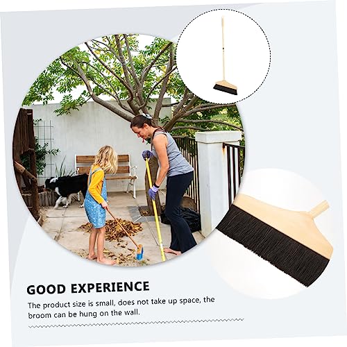 PERSELOSO Hochleistungs Hausbesen Pferdehaaren mit Metallgriff Langer Stiel Antistatisches Design für Böden und Teppiche Robust und Zuverlässig für – Bild 4