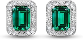 CLARA 925 Sterling Silver Stud Earrings | Platinum Plated | Daily Wear |Gift for Women and Girls Price In India