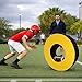 VGLCBBSTS Football Tackle Wheel – High-Density 3080 Foam Tackling Dummy with Strap – Waterproof PU Leather Agility Ring for Youth Football Practice & High School Training