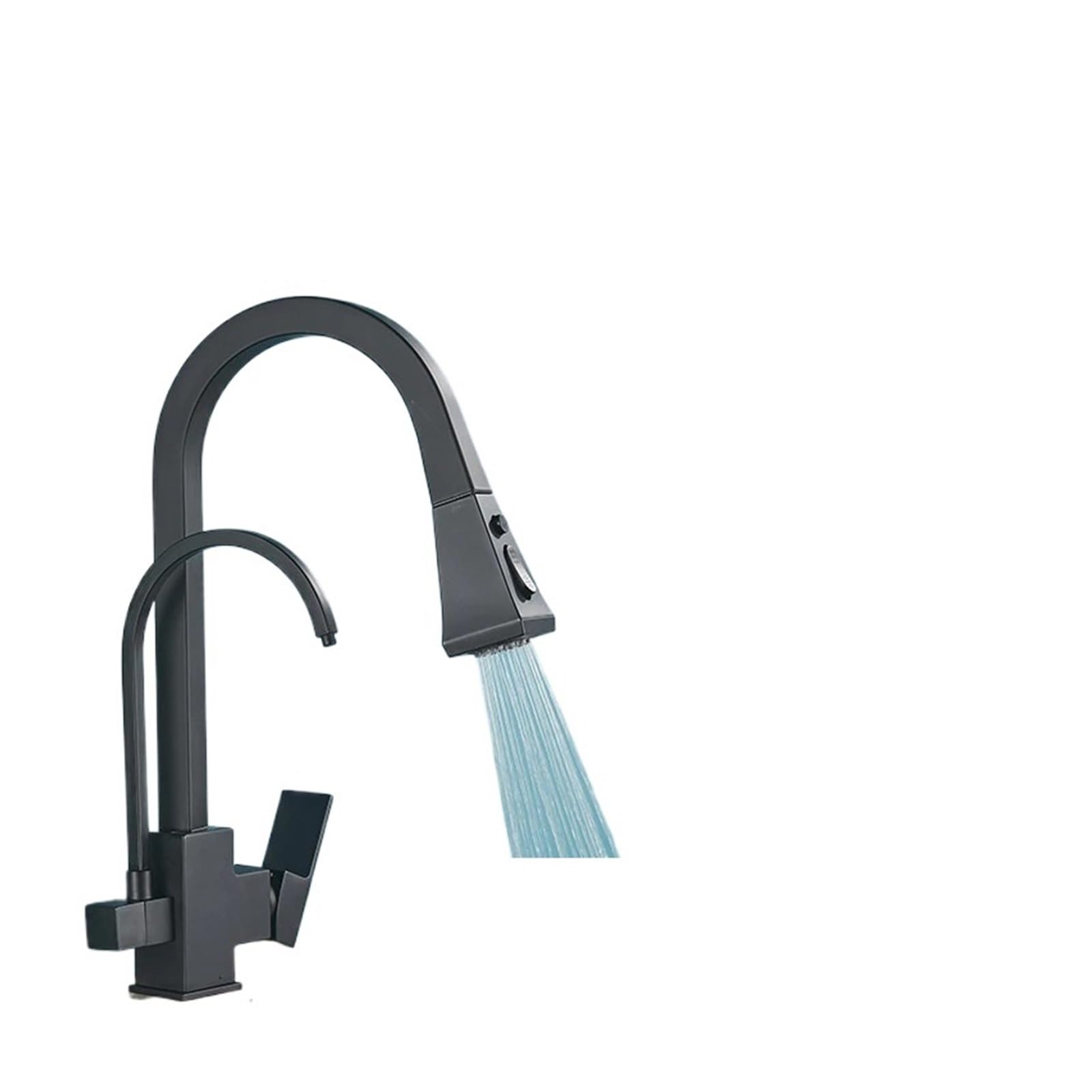 Mitigeur de cuisine extractible noir mat pour simplifier la préparation des repas